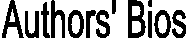 Authors' Bios